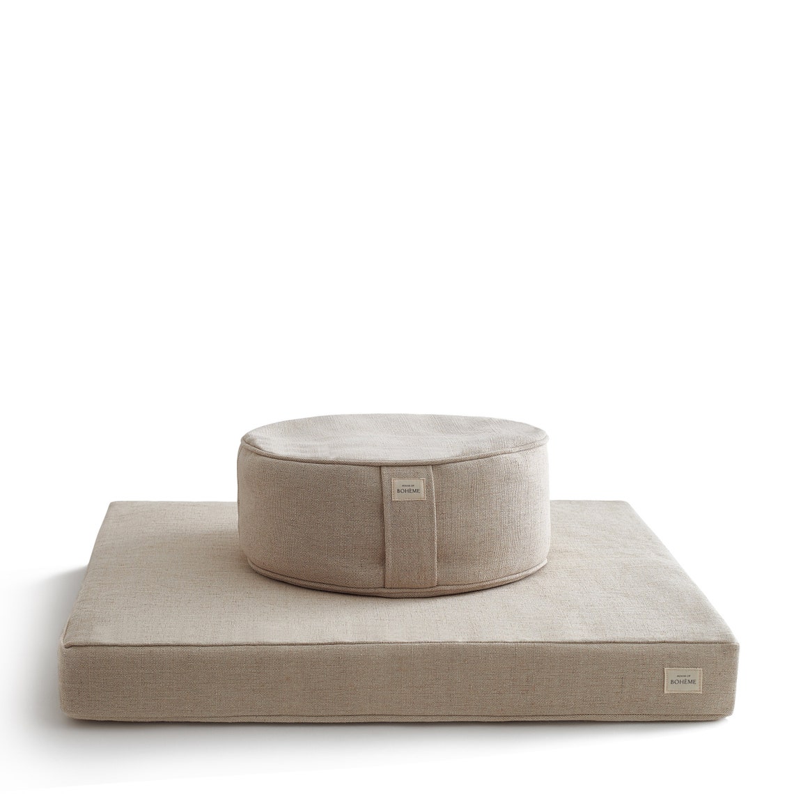 Mindful Rituals Set Large Square Round Meditation Cushions Etsy