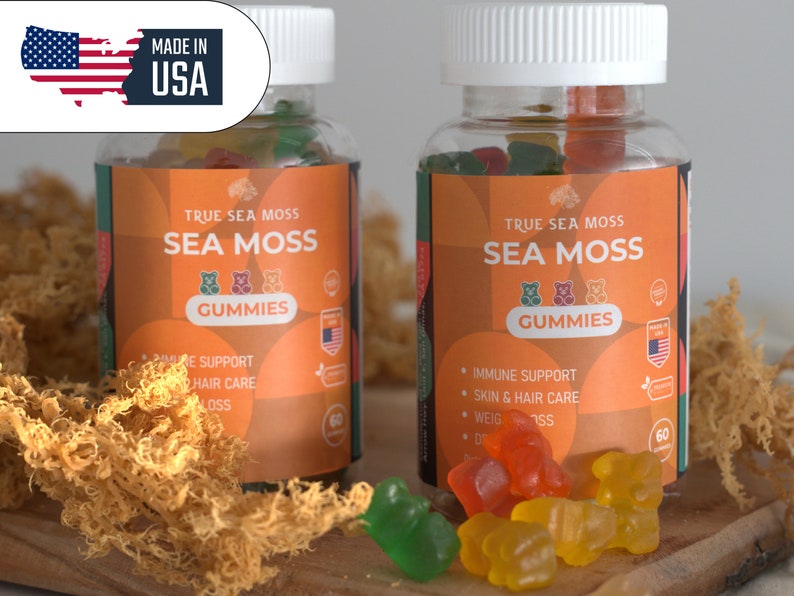 Sea Moss Gummies From Vegan Irish Sea Moss Gel Burdock Etsy