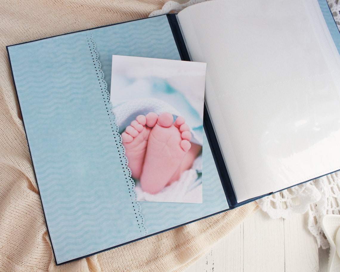 Personalized baby photo album 4x6 Baby Scrapbook Album Baby Etsy