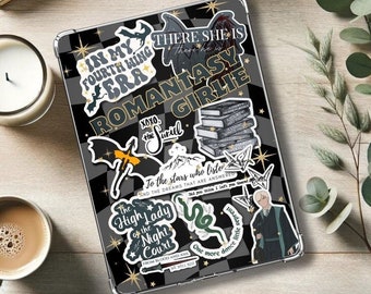 ROMANTASY Kindle Insert für Clear Case -PRINTABLE- Paperwhite Basic Oasis: ACOTAR | Vierter Flügel | Gefesselt | Blut & Asche | Kronen von Nyaxia