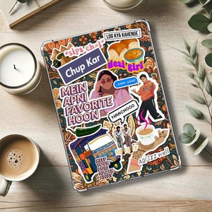 DESI GIRL Kindle-Einsatz für Clear Case - PRINTABLE- Paperwhite & Basic: Bollywood | Südasiatische | Chai| Desi Mädchen | Brown Mädchen Aufkleber