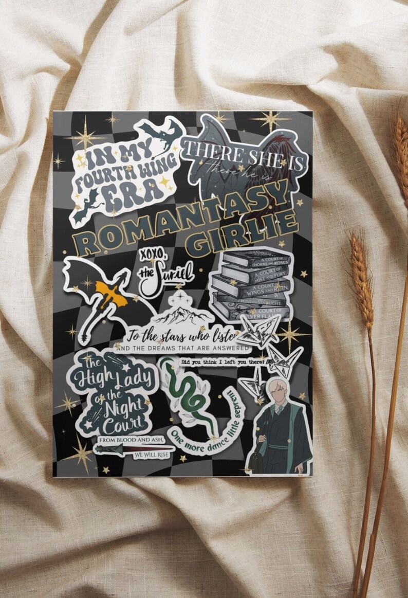ROMANTASY Kindle Insert for Clear Case -PRINTABLE- Paperwhite Basic ...