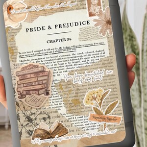 PRIDE and PREJUDICE Kindle Insert for Clear Case -PRINTABLE- Paperwhite ...