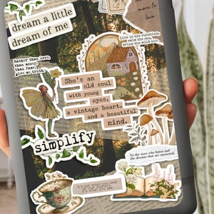 COTTAGECORE Kindle Insert for Clear Case - PRINTABLE- Paperwhite Basic ...
