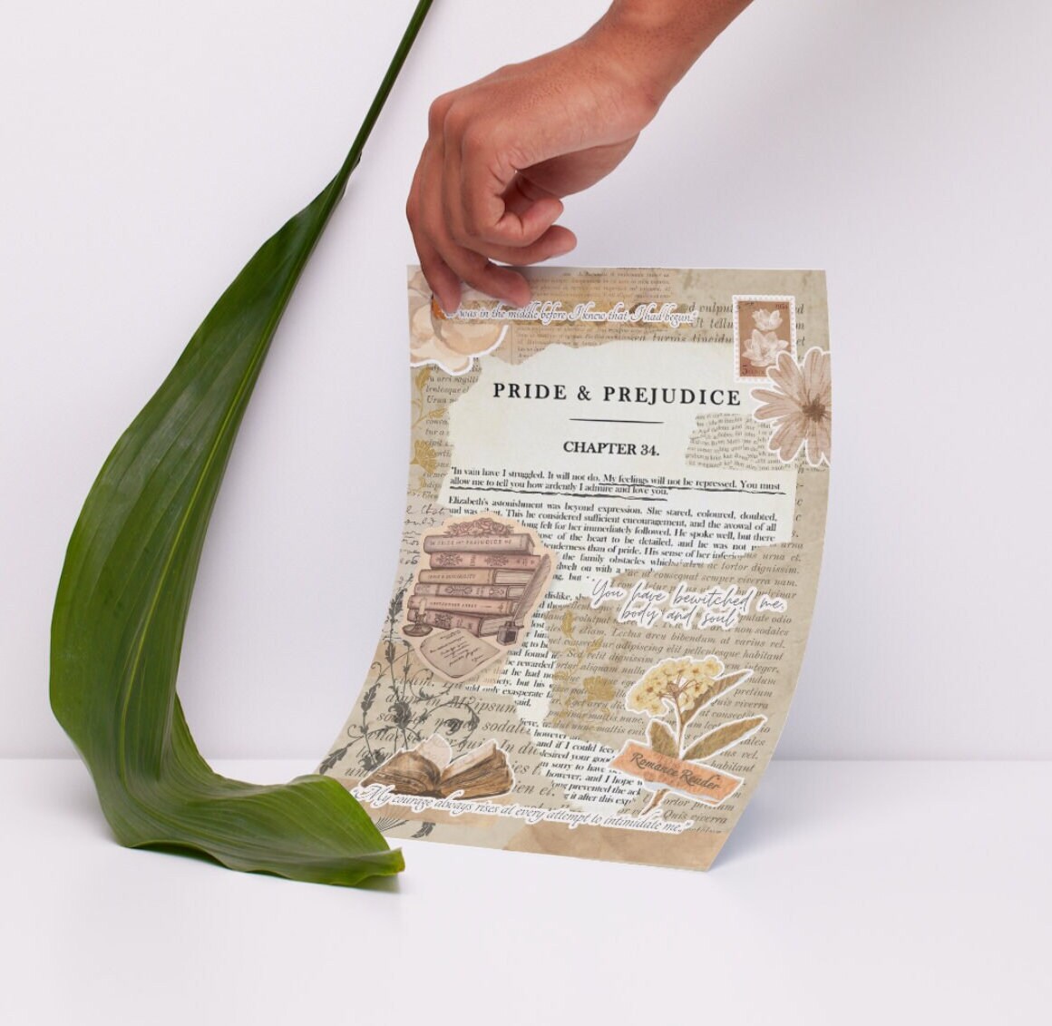PRIDE and PREJUDICE Kindle Insert for Clear Case -PRINTABLE- Paperwhite ...