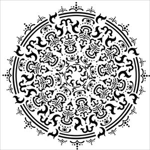 Painting Stencils // Mandala // diameter: 50, 70, 100, 140, 200cm // reusable stencil, stencil for painting