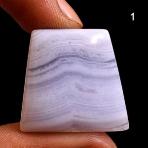 Natural Blue Lace Agate Stone, Blue Lace Agate Cabochon, Mix Shape, Loose Gemstone, Healing Crystal, Flat Back, Hand Polish, Blue Cabochon