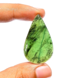 Cabochon SERPENTINE verte, pierre précieuse serpentine naturelle, dos plat, poli à la main, utilisée pour la fabrication de bijoux