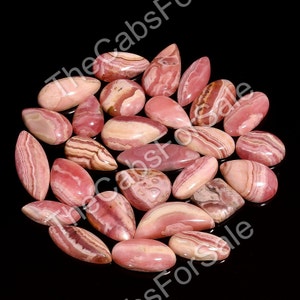 AAA Top Quality of Natural Rhodochrosite Cabochon Loose Gemstone for Making Jewelry, 20 mm to 30 mm Size, Flatback, Polished Gemstone Lot image 5