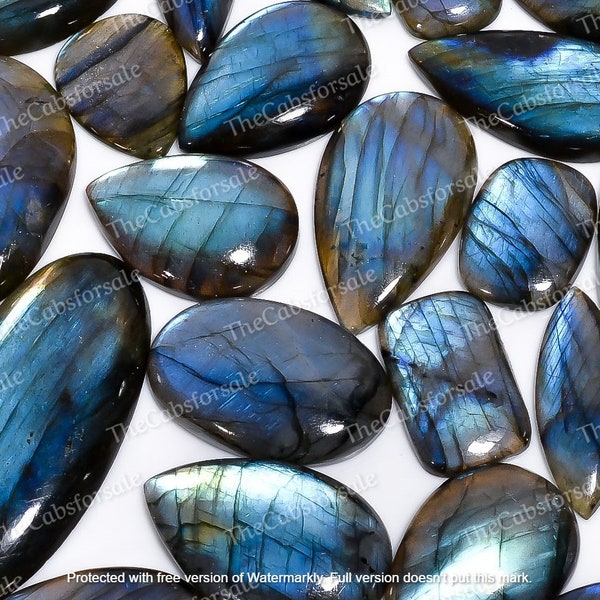 Top Quality Natural Labradorite Blue Labradorite Flashy Labradorite Cabochon Wholesale Labradorite Gemtone, Mix Shape, Size 15mm to 45mm