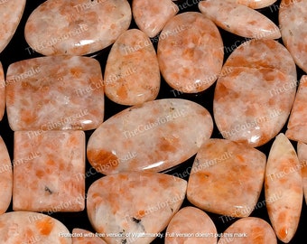 Nice Quality Natural Golden Sunstone Cabochon, Mix Shape  bulk gemstones for making jewelry, Size 15mm to 35mm wholesale Crystals
