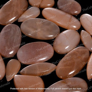 Top Quality Peach Moonstone Cabochon, Moonstone Polished, Bulk Moonstone, Healing Crystal, Sizes 15mm to 40mm