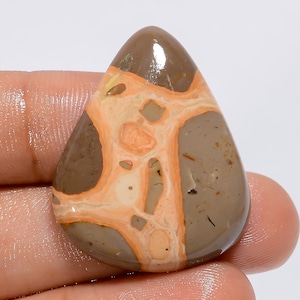 Natural Leopardite Jasper from Peru, Leopardite Smooth Cabochon, Jasper Loose Stone For Jewelry Making, Crafts