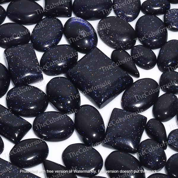 Mooie blauwe zandsteen groothandel edelstenen bulk cabochon op gewicht met verschillende vorm en grootte goed voor het maken van sieraden, maten 15MM tot 35MM