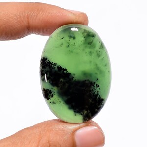 Serpentina Verde Cabochão Pedra Preciosa Serpentina Natural Parte Traseira Plana Polida à Mão Usado para Fazer Joias