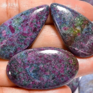 Echter Rubin Kyanit Cabochon, Natürliche Rubin Kyanit Steine, Rubin Kyanit Kristall, Großhandel Edelstein viel, Größen 15mm bis 45mm