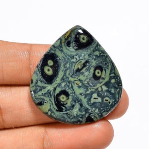 Crocodile Jasper (Also Known as Kambaba Jasper) Cabochon Gemstone Natural Green Stromatolite Gemstone Crystal Gift