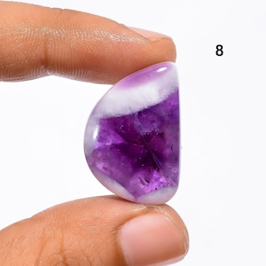 Chevron Amethyst Edelstein Lose Cabochon für Schmuckherstellung, Kunsthandwerk, natürliche lila Chevron Amethyst (wie Bild)