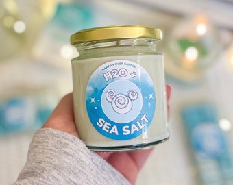 H2O + Sea Salt - Resort Magic Inspired -  8oz Glass Candle Cruelty free and vegan