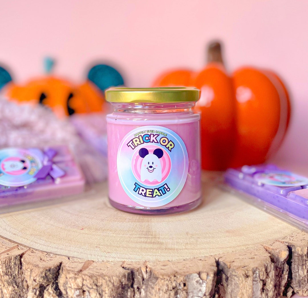 Trick or Treat Halloween 8oz Candle Soy Wax Vegan and Cruelty Etsy