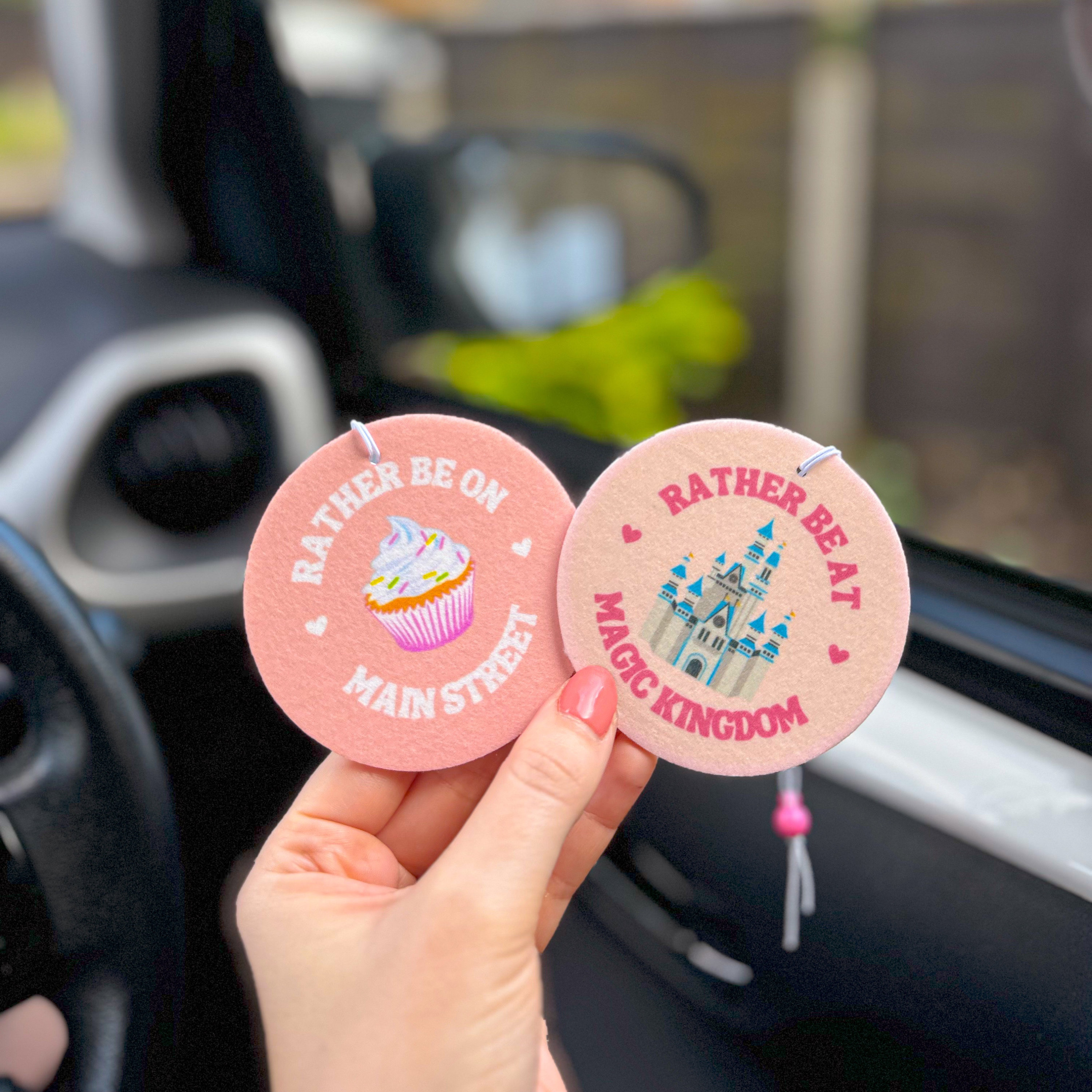 (Set of 2pcs)Magical Theme Park Inspired Car Air Fresheners