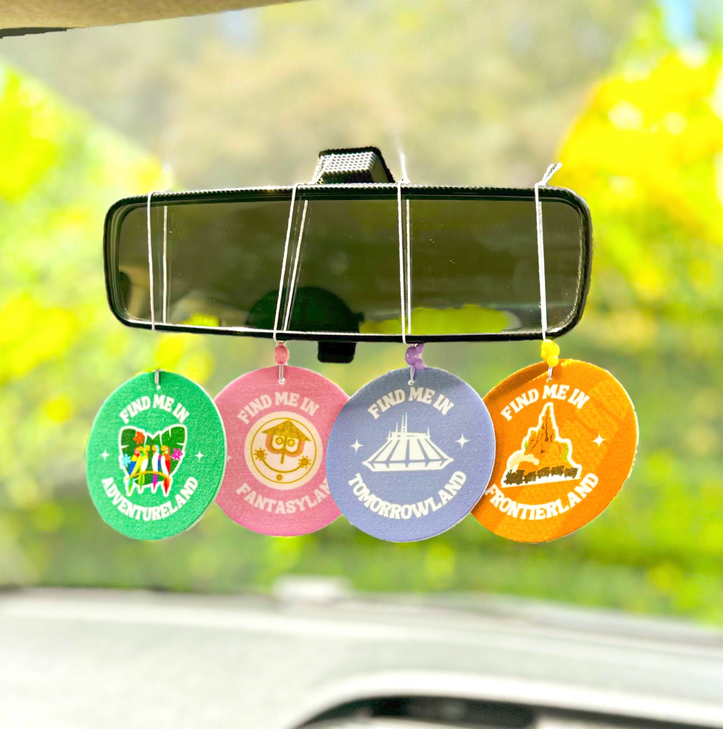 (Set of 2pcs)Magical Theme Park Inspired Car Air Fresheners