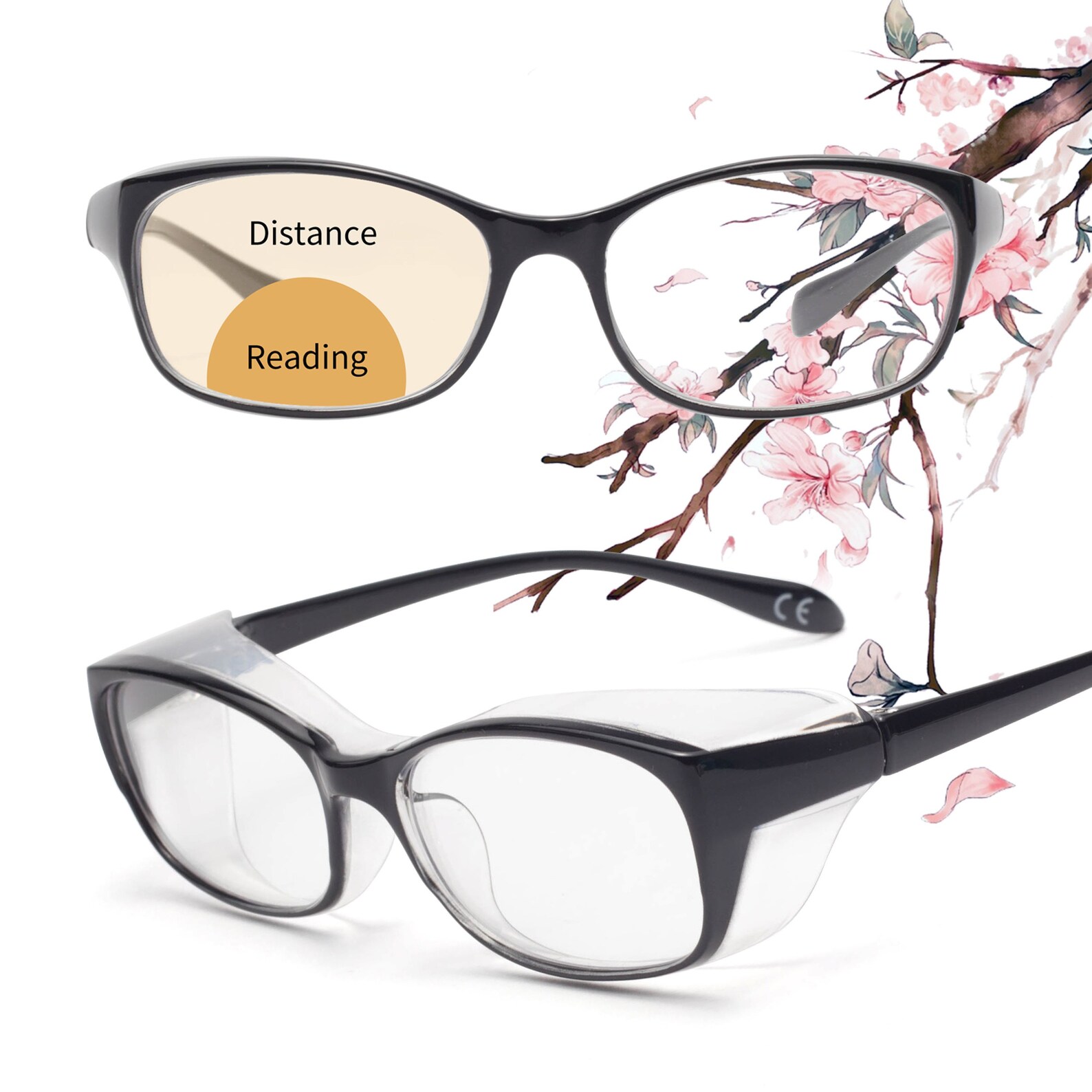 Anti Fog Bifocal Reading Glasses Safety Readers Blue Light Etsy