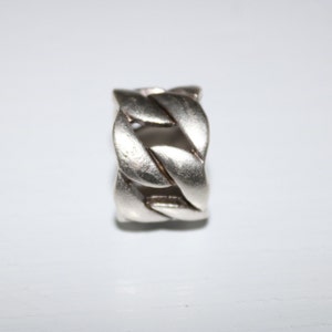 Antique Silver Twist Ring, Nice Narrow Braided Ring, Dainty Silver Ring, Dainty Fashion Ring, Cool Streetwear Ring, Antique Silver Jewelry