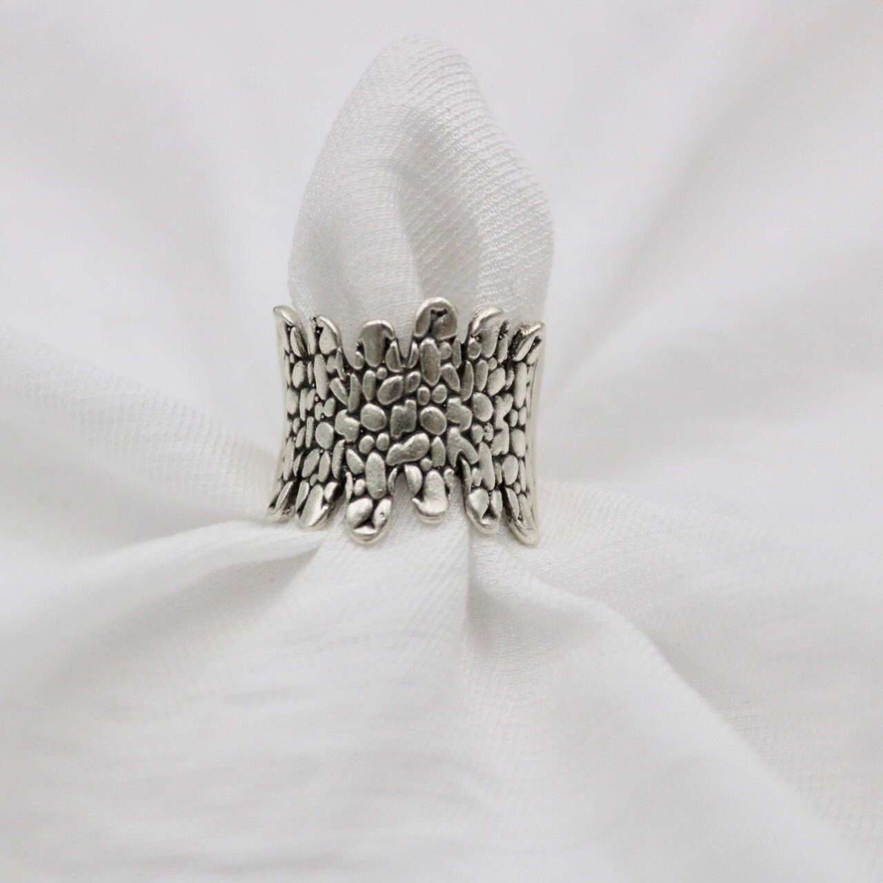 Silver Tree Bark Band Ring Nature Ring Tree Band Ring Etsy