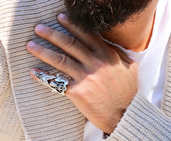Gothic full finger rings new arrivals