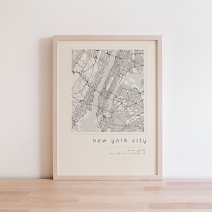 Mapa da cidade de Nova York, arte de parede para impressão, mapa para impressão, impressão de mapa da cidade, arte da cidade de Nova York, impressão da cidade de Nova York, pôster de Nova York, mapa de Nova York