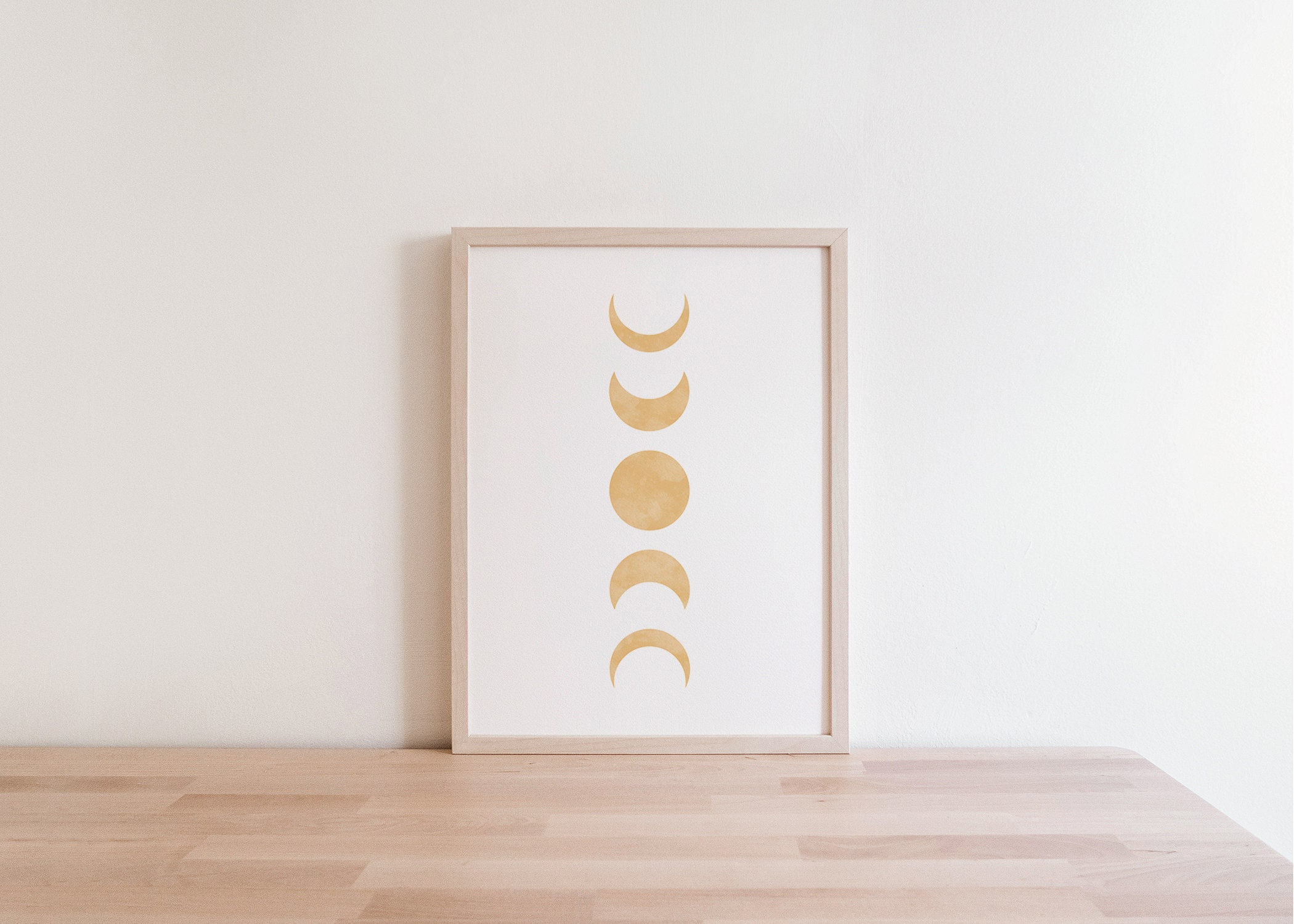 Moon Phases, Printable Wall Art, Moon Poster, Lunar Phases, Moon ...