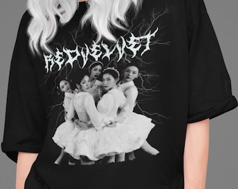 Rood fluwelen uniseks T-shirt