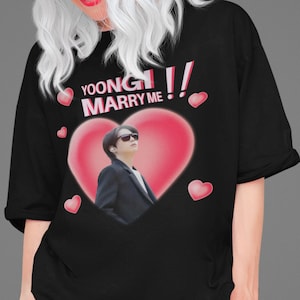 Camiseta unisex Yoongi ¡Cásate conmigo!