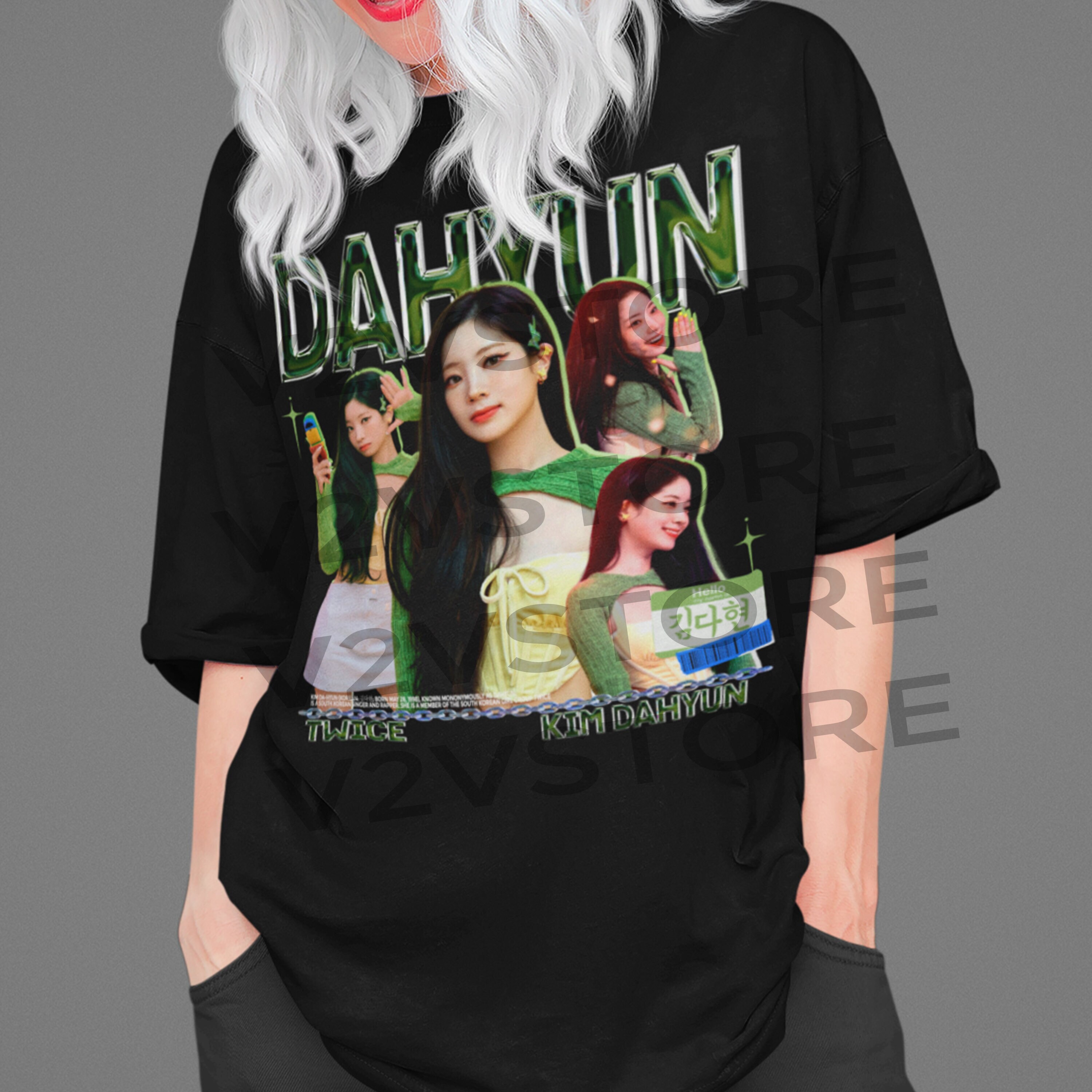 TWICELIVETシャツ ダヒョン T-SHIRT〈BLACK〉【L】/ DAHYUN / TWICE『THIS IS FOR』 – JYP