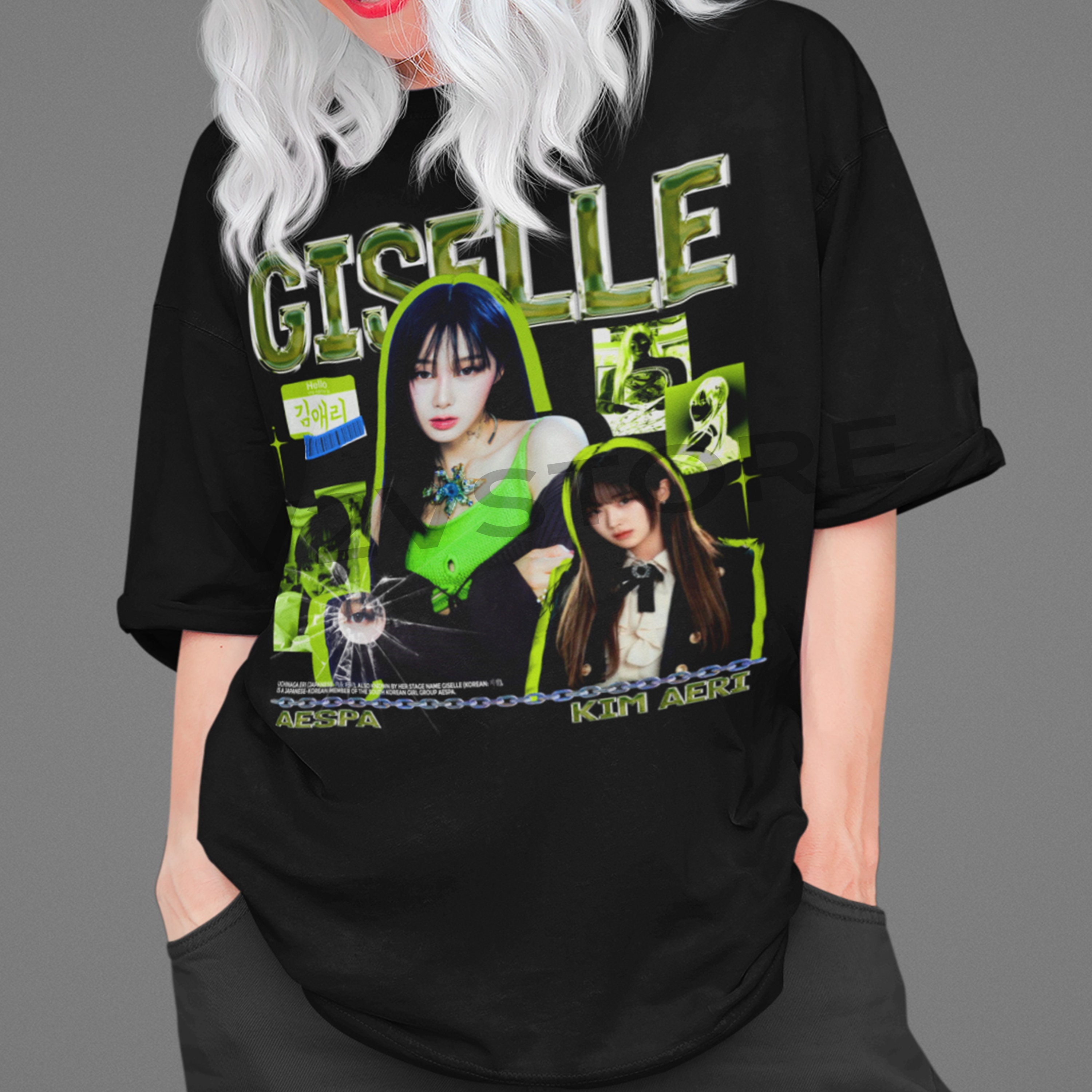 aespa エスパ ジゼル GISELLE ユニフォーム Tシャツ 7727a63d3a2cf0243b8d0bc23da3f1