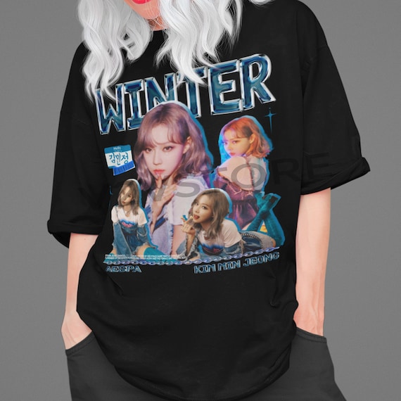 【入手困難】aespa MY WORLD Tシャツ トレカ　ウィンター Winter Aespa Unisex Tshirt - Etsy Israel