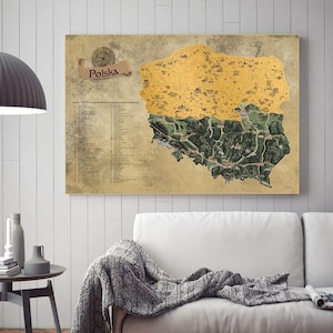 Mappa da grattare - Polonia (versione DELUXE XL gold)