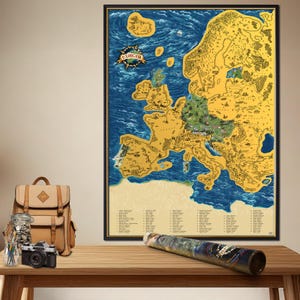 Rubbelkarte - Europa (DELUXE XL gold Version)