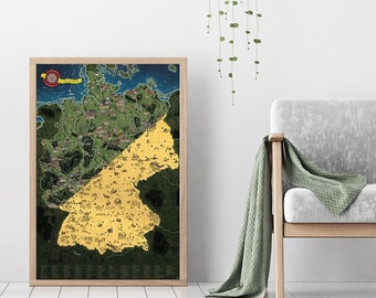 Scratch off map - Germany (DELUXE XL gold version)