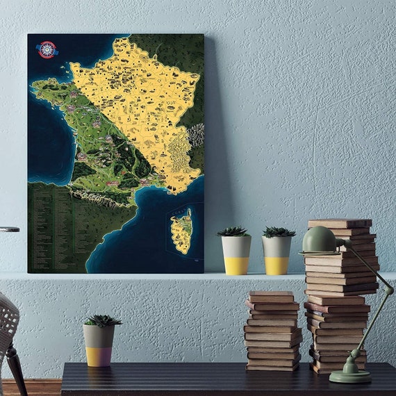 Mapa para rascar Francia DELUXE XL -  España