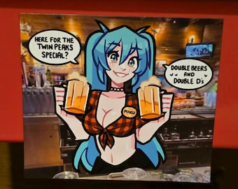 Midwest Miku @ Twin Peaks MAGNET | LARGE 4x4