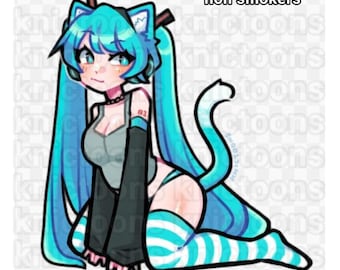 Nico Miku sticker | LARGE 4x4 | die-cut vinyl sticker