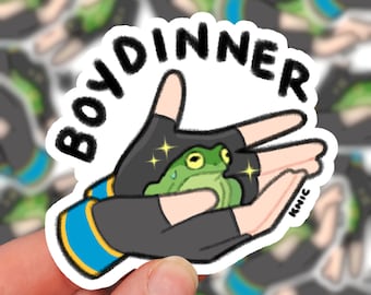 BOY DINNER Wilds Sticker | Funny 3x3" Die-Cut Vinyl Sticker