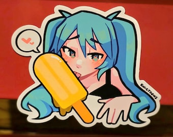 Midwest Miku Popsicle MAGNET | 4x4 | 2 DESIGNS