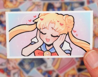 Magical Girl Redraw Stickers | 3 DESIGNS | Kawaii Anime Aesthetic | Die-Cut Vinyl Sticker | Laptop Decal | Water Bottle Sticker