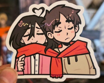 eremika scarf nap | 3x3 Vinyl sticker | limited run INTEREST CHECK
