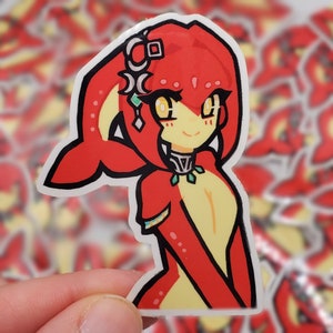 Mipha Sticker | 3x3&quot; Die-Cut Vinyl Sticker