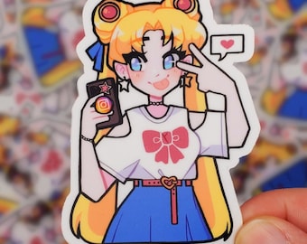 Trendy Modern Magic Girl sticker | IG Influencer Aesthetic | vinyl die-cut sticker