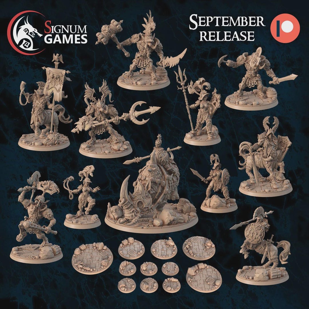 Miniatures D&amp;d/wargames Signum Workshop September September 2024 Resin ...